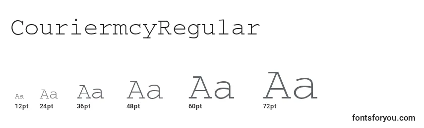 Размеры шрифта CouriermcyRegular
