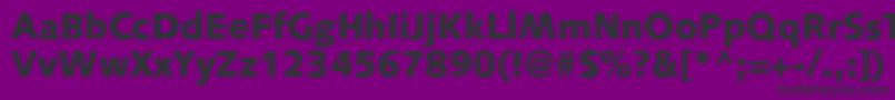 S841SansBlackRegular-Schriftart – Schwarze Schriften auf violettem Hintergrund