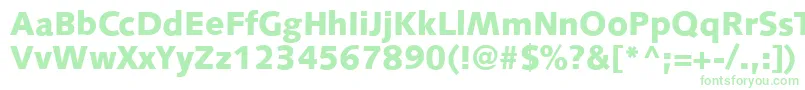 S841SansBlackRegular-fontti – vihreät fontit