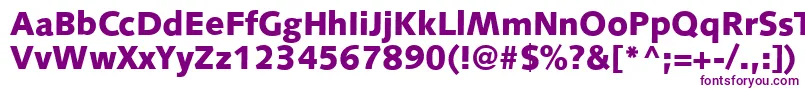 S841SansBlackRegular Font – Purple Fonts on White Background