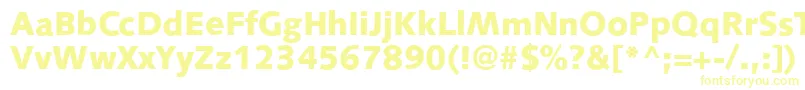 S841SansBlackRegular-Schriftart – Gelbe Schriften