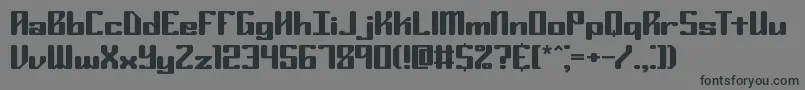 RyukerBrk Font – Black Fonts on Gray Background