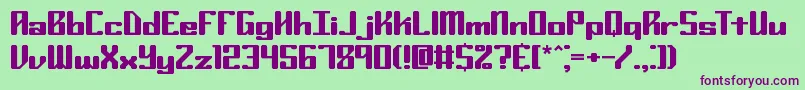 RyukerBrk Font – Purple Fonts on Green Background