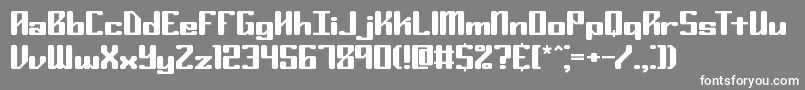 RyukerBrk Font – White Fonts on Gray Background