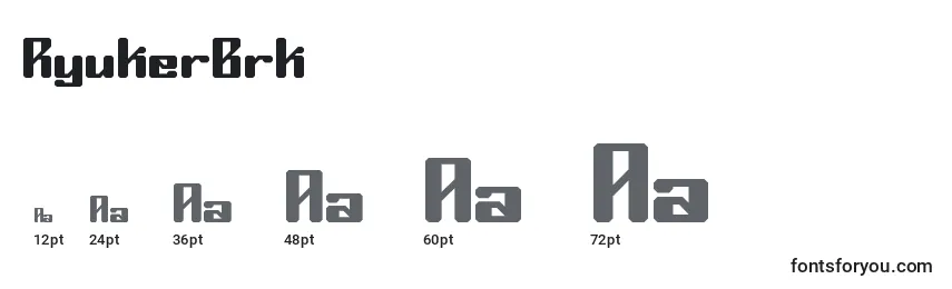 RyukerBrk Font Sizes