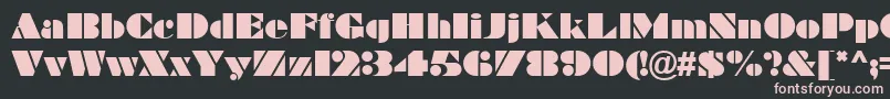BravadoRegular Font – Pink Fonts on Black Background