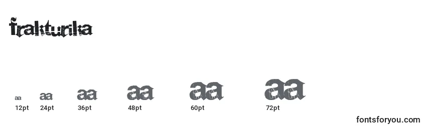 Размеры шрифта Frakturika (54548)