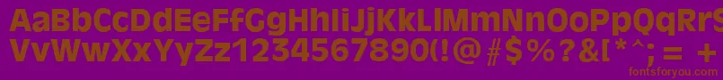 AntiqueOliveРџРѕР»СѓР¶РёСЂРЅС‹Р№ Font – Brown Fonts on Purple Background