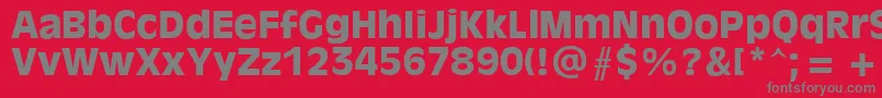 AntiqueOliveРџРѕР»СѓР¶РёСЂРЅС‹Р№ Font – Gray Fonts on Red Background