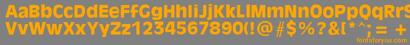 AntiqueOliveРџРѕР»СѓР¶РёСЂРЅС‹Р№ Font – Orange Fonts on Gray Background