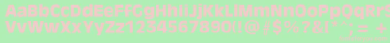 AntiqueOliveРџРѕР»СѓР¶РёСЂРЅС‹Р№ Font – Pink Fonts on Green Background