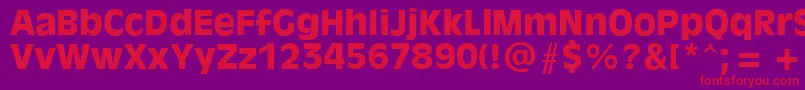 AntiqueOliveРџРѕР»СѓР¶РёСЂРЅС‹Р№ Font – Red Fonts on Purple Background