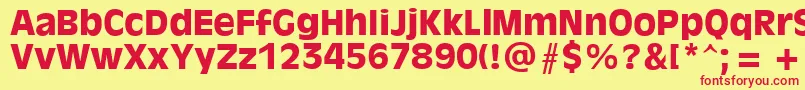 AntiqueOliveРџРѕР»СѓР¶РёСЂРЅС‹Р№ Font – Red Fonts on Yellow Background