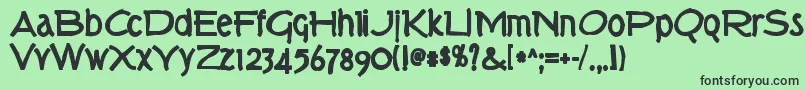 More about Torkink Font Torkink Font – Black Fonts on Green Background