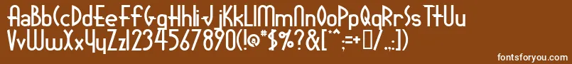 LauramcCrary Font – White Fonts on Brown Background