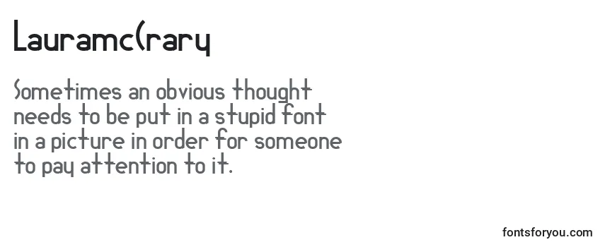 LauramcCrary Font