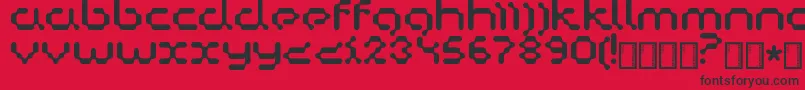 Copycat Font – Black Fonts on Red Background