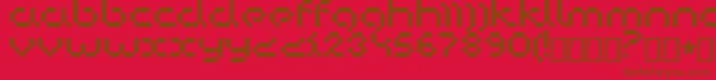 Copycat Font – Brown Fonts on Red Background