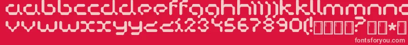 Copycat Font – Pink Fonts on Red Background