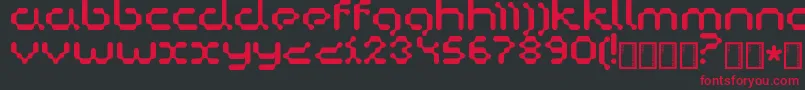 Copycat Font – Red Fonts on Black Background
