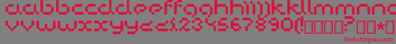 Copycat Font – Red Fonts on Gray Background