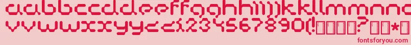 フォントCopycat – ピンクの背景に赤い文字