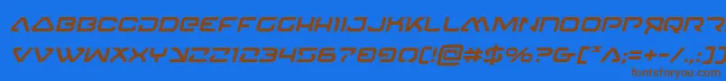 Подробнее о шрифте 4114blasterv2ital Шрифт 4114blasterv2ital – коричневые шрифты на синем фоне