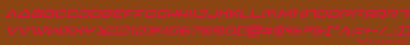 4114blasterv2ital Font – Red Fonts on Brown Background