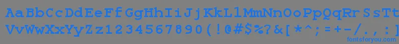 fuente Monospacebold – Fuentes Azules Sobre Fondo Gris
