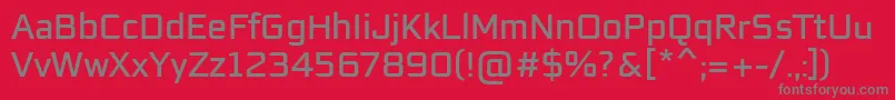 EaglesansRegularRegular Font – Gray Fonts on Red Background