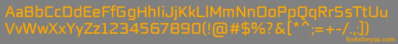 EaglesansRegularRegular Font – Orange Fonts on Gray Background