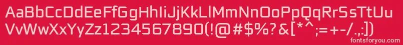 fuente EaglesansRegularRegular – Fuentes Rosadas Sobre Fondo Rojo