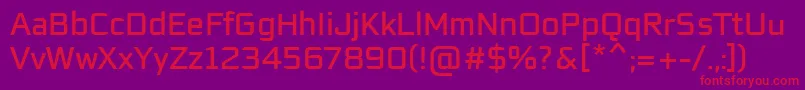 Police EaglesansRegularRegular – polices rouges sur fond violet