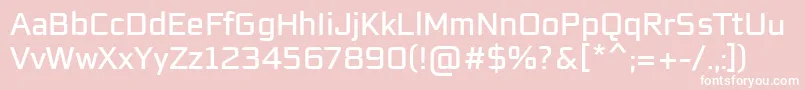 EaglesansRegularRegular Font – White Fonts on Pink Background