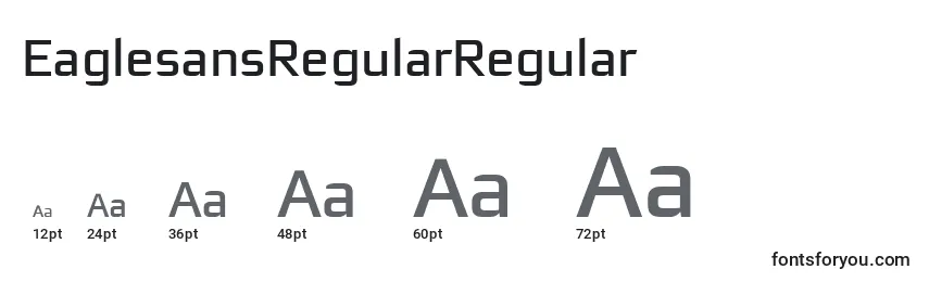 Größen der Schriftart EaglesansRegularRegular