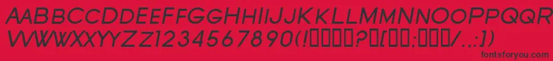 SfOldRepublicScItalic Font – Black Fonts on Red Background