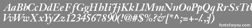 Jansonssk ffy Font – White Fonts on Gray Background