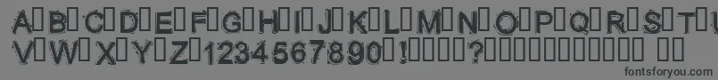 Lithium Font – Black Fonts on Gray Background