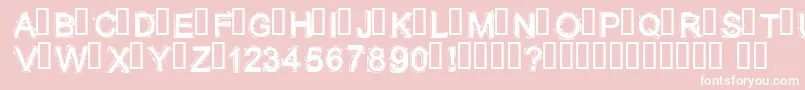 Lithium Font – White Fonts on Pink Background