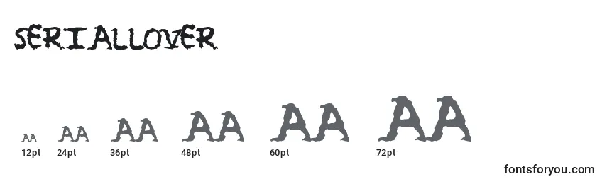 Размеры шрифта Seriallover