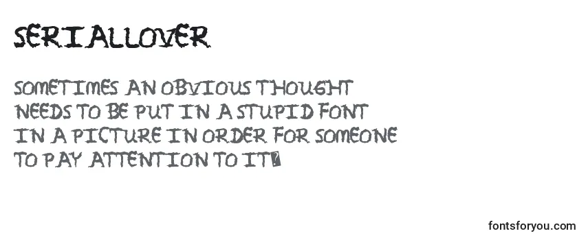 Шрифт Seriallover