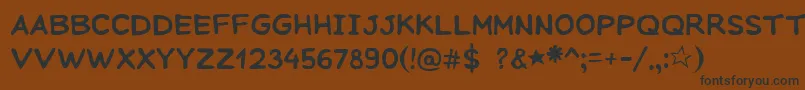 SeagullWine Font – Black Fonts on Brown Background