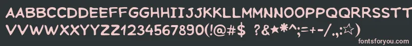 SeagullWine Font – Pink Fonts on Black Background