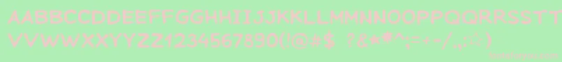 Шрифт SeagullWine – розовые шрифты на зелёном фоне
