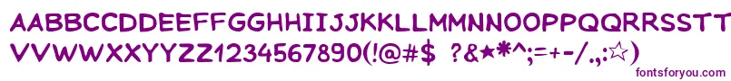 Шрифт SeagullWine – фиолетовые шрифты
