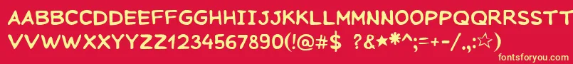 SeagullWine Font – Yellow Fonts on Red Background