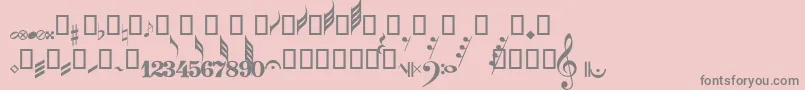 GuitarPro Font – Gray Fonts on Pink Background
