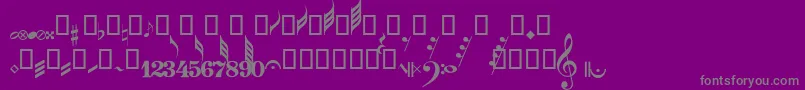 GuitarPro Font – Gray Fonts on Purple Background