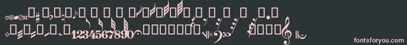 GuitarPro Font – Pink Fonts on Black Background