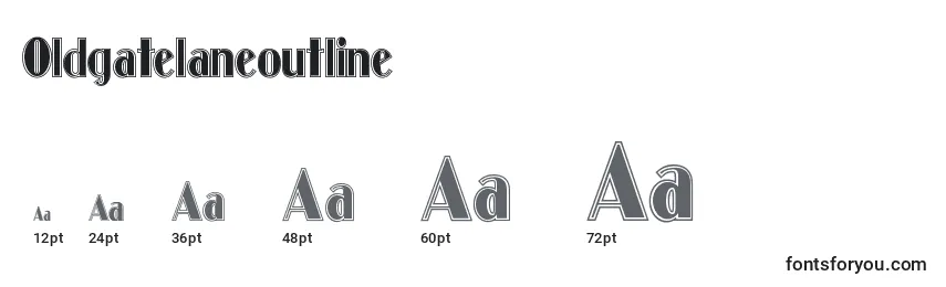 Размеры шрифта Oldgatelaneoutline